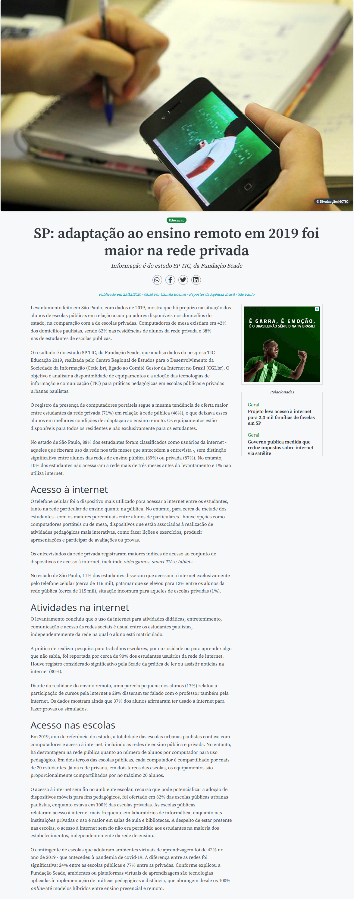 De Boa na Rede': Governo lança projeto sobre o bom uso da internet
