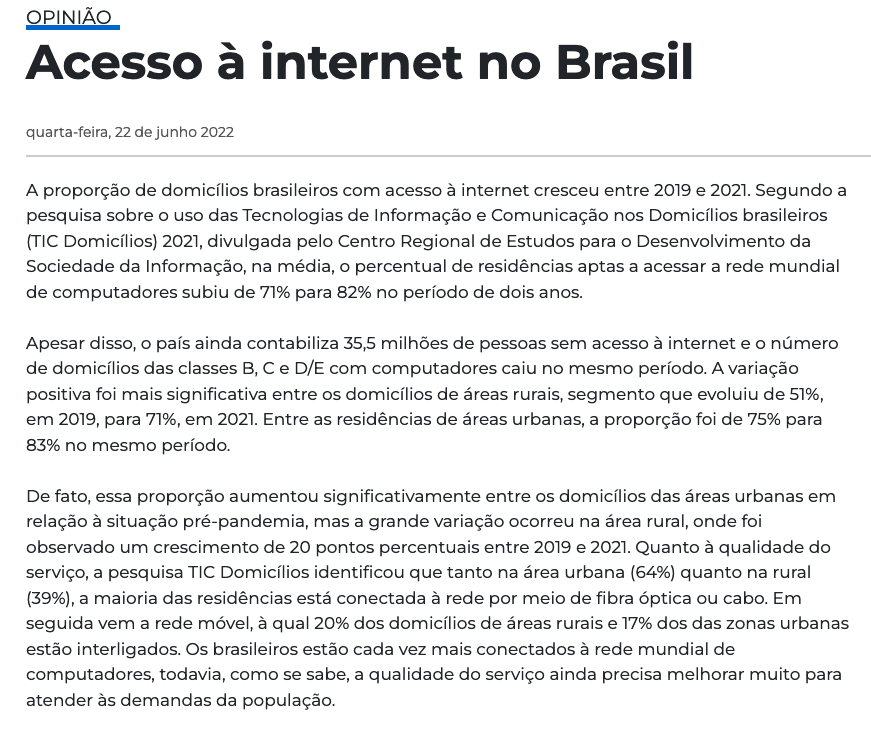 NIC.br on X: Sabia que 91% das empresas provedoras de acessos à Internet  já oferecem conexão por fibra óptica? Esse e outros dados fazem parte da  #TIC Provedores 2020, divulgada hoje durante