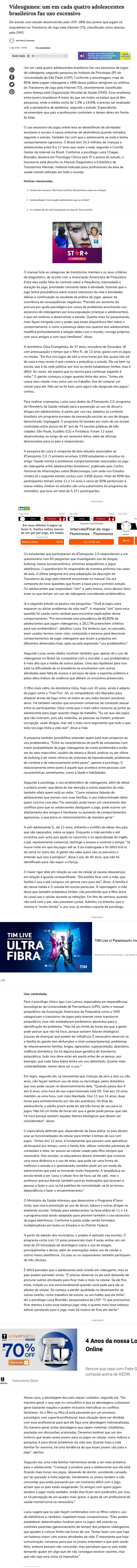 Especialista afirma que videogames interativos ajudam a combater o  sedentarismo – Jornal da USP