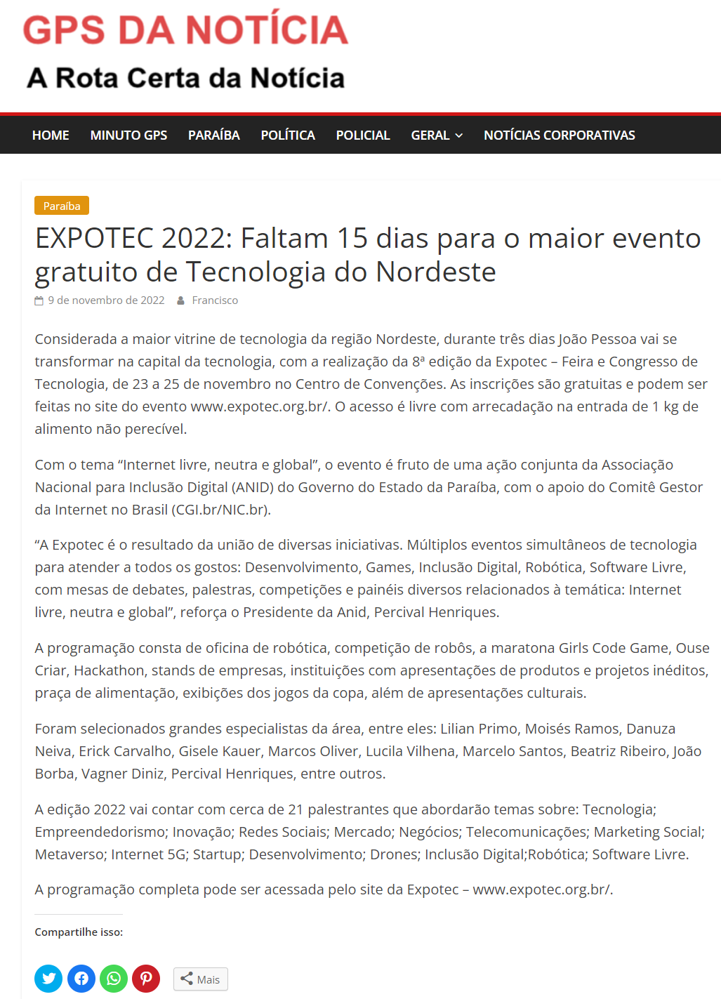 EXPOTEC 2022  A maior Feira de tecnologia do Nordeste