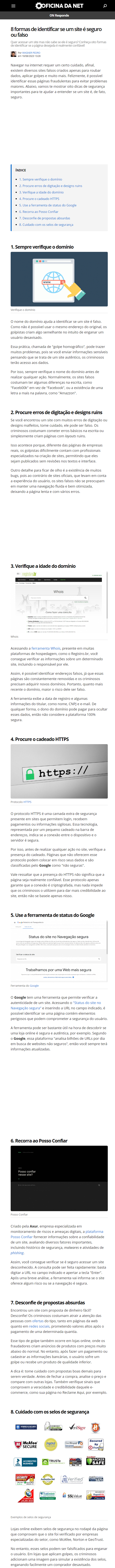 10 dicas para descobrir se um site é confiável - TecMundo