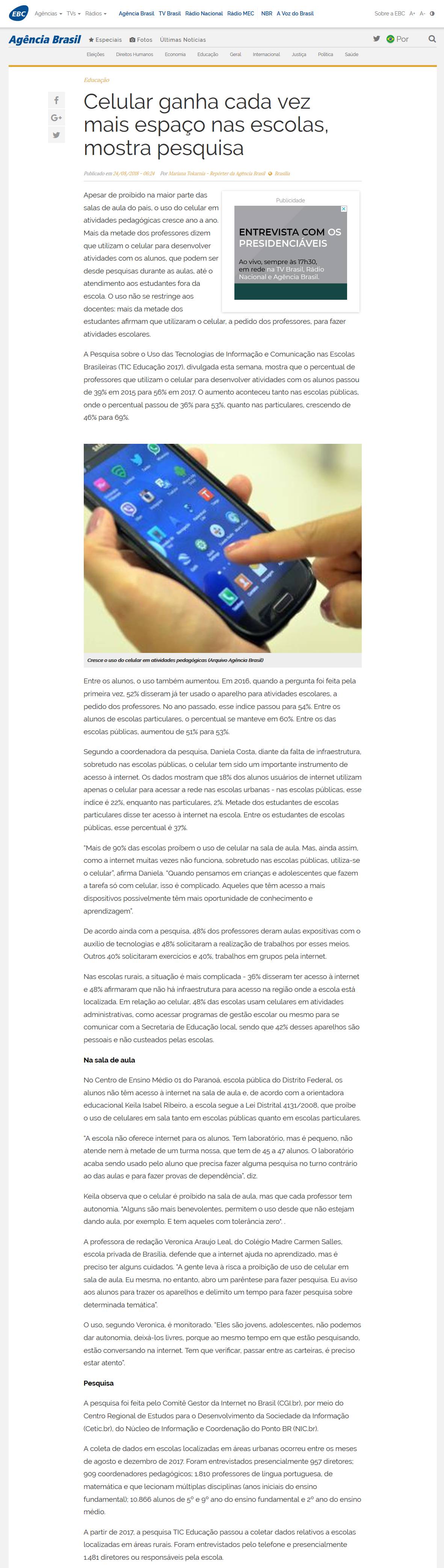 Uso de celular no Brasil