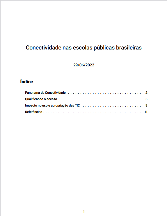 Conectividade nas escolas públicas brasileiras
